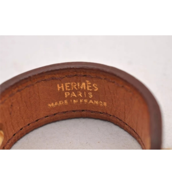 Authentic HERMES Nomade Glove Holder Leather Beige/Gold & Box - Picture 5 of 12